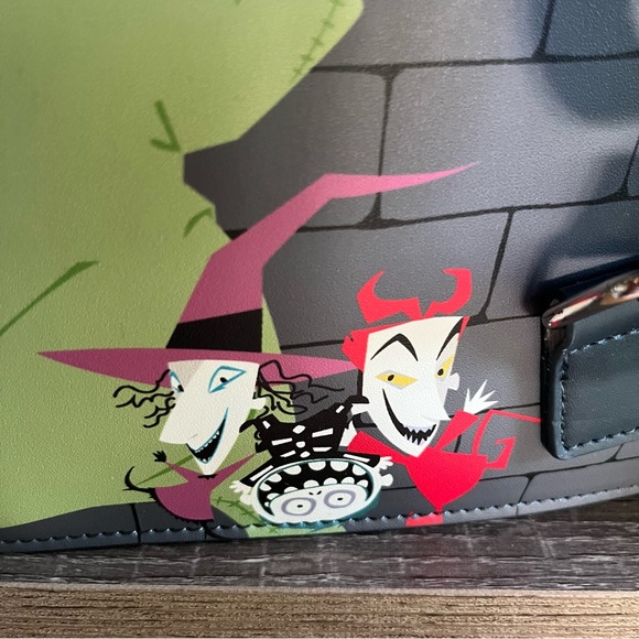 Loungefly Disney Nightmare Before Christmas Town Hall Mini Backpack - Picture 9 of 16